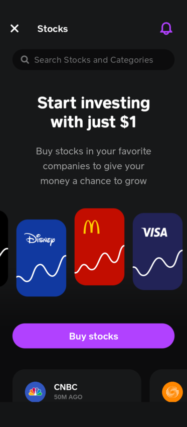 cash app stocks