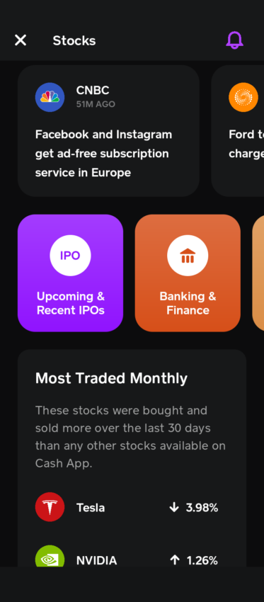 cash app review stocks news
