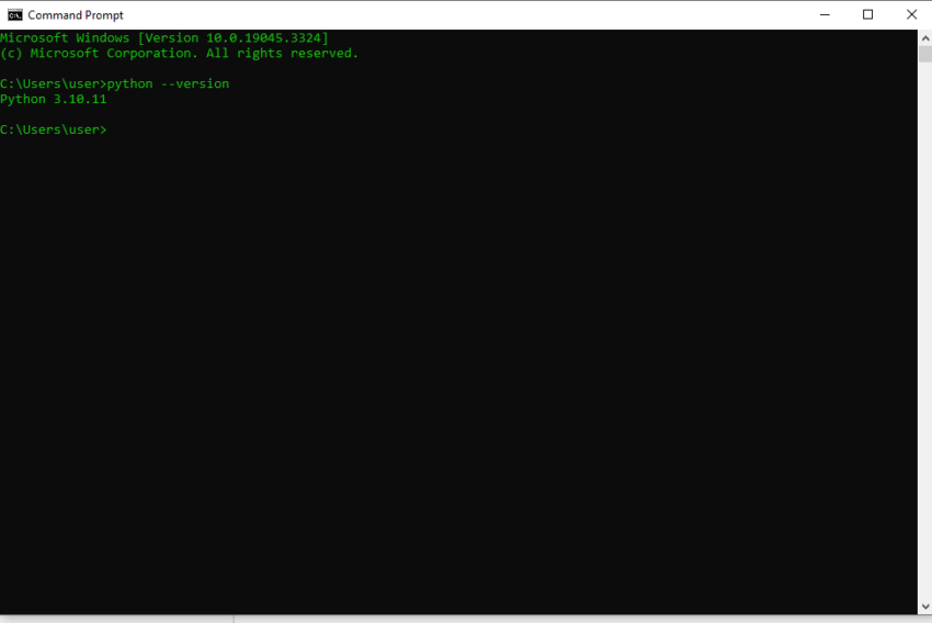 python installed