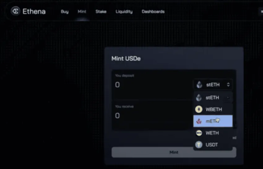 How to Mint on Ethena Finance using LSTs: Gitbook