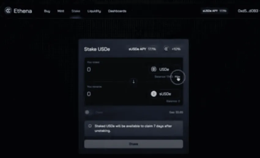 How to stake USDe Gitbook
